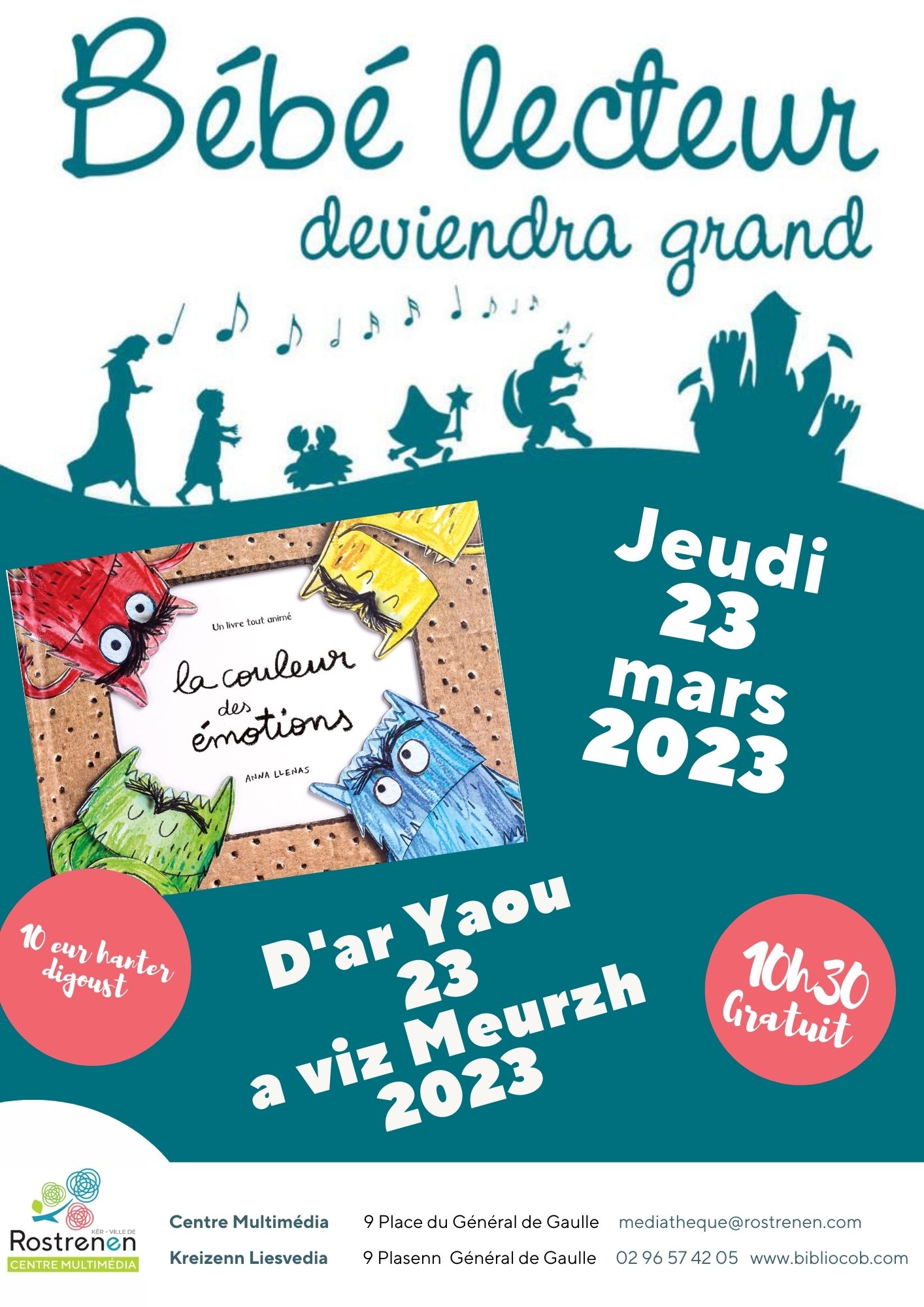 Affiche BEBES LECTEURS Mars 2023