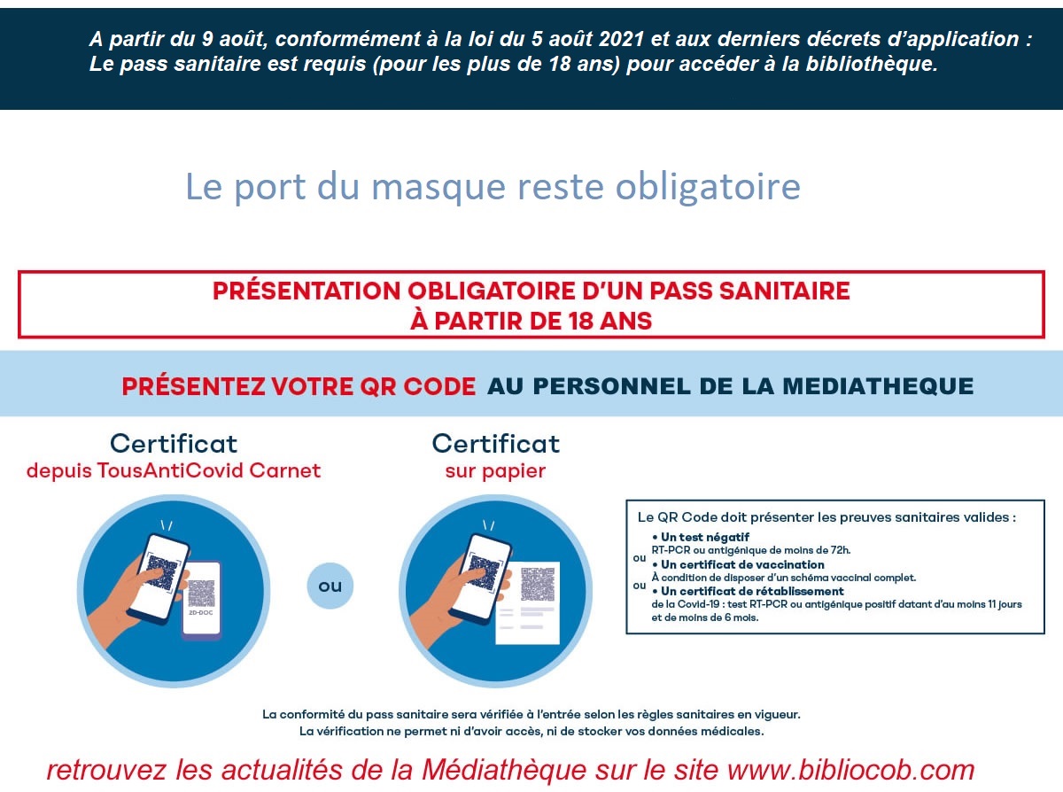 Pass sanitaire bibliocob Carhaix